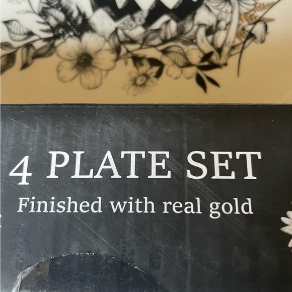 NIB WOODLAND HALLOWEEN Wicked Jack-O-Lantern Dinner Plate Set Of 4 🎃🌿🍄🌸🌱🦋 - Picture 8 of 13